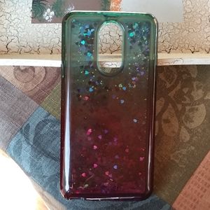 Lg stylo glitter cell phone case